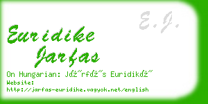 euridike jarfas business card